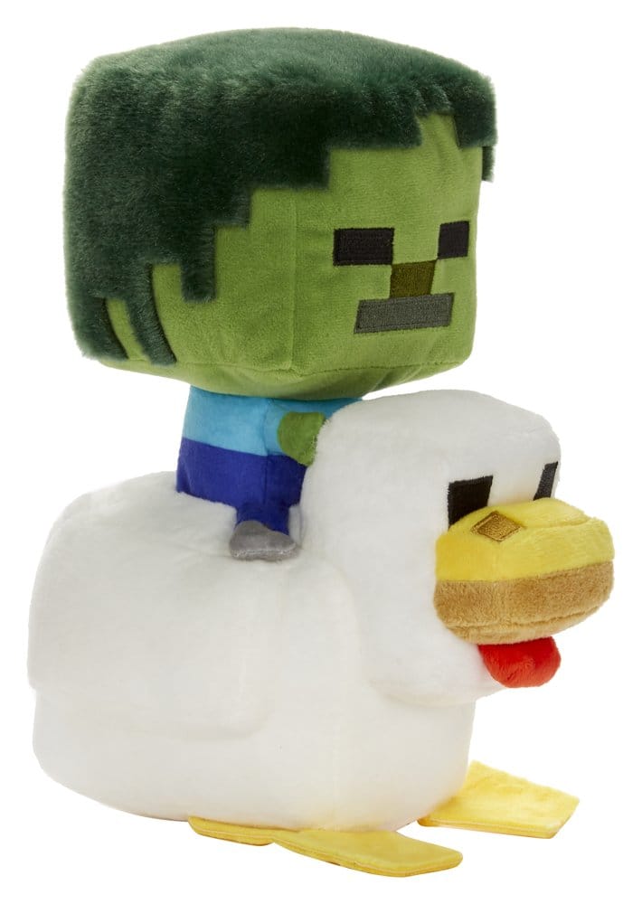 🧪 LAB | SU ORDINAZIONE Minecraft Deluxe Plush Figure Chicken Jockey 20 cm