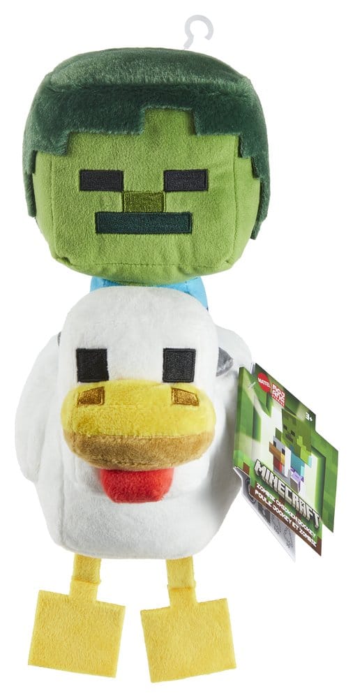 🧪 LAB | SU ORDINAZIONE Minecraft Deluxe Plush Figure Chicken Jockey 20 cm