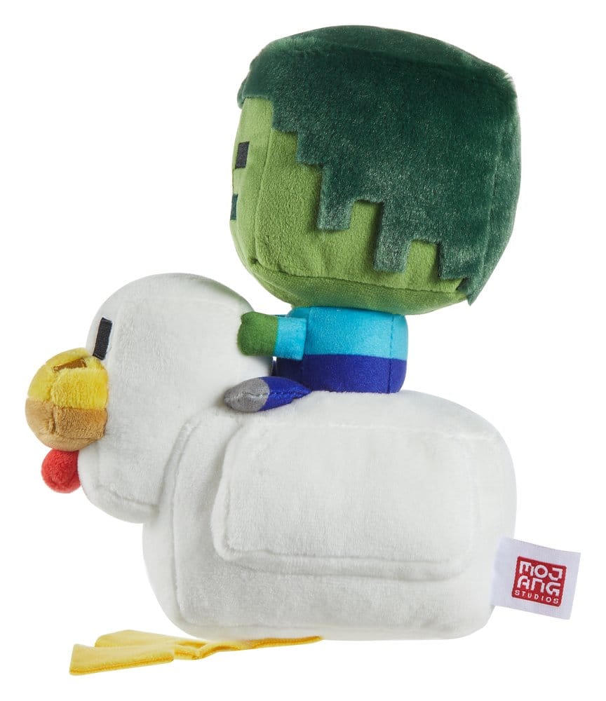 🧪 LAB | SU ORDINAZIONE Minecraft Deluxe Plush Figure Chicken Jockey 20 cm
