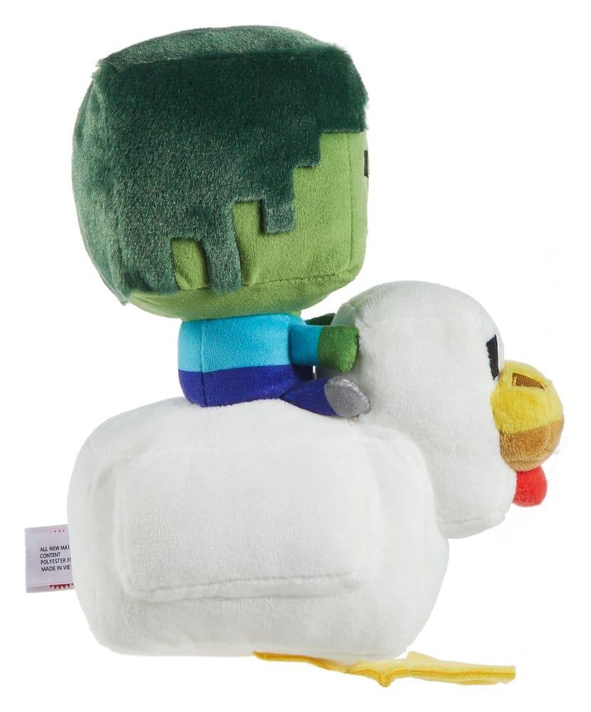🧪 LAB | SU ORDINAZIONE Minecraft Deluxe Plush Figure Chicken Jockey 20 cm