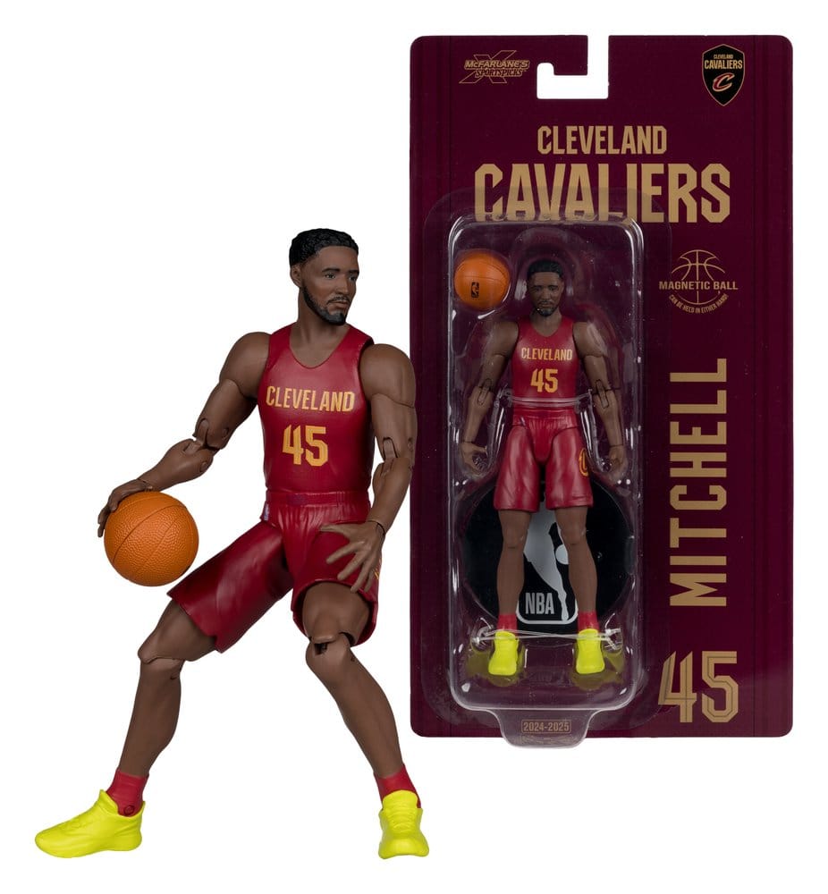 🧪 LAB | SU ORDINAZIONE NBA SportsPicks Action Figure Donovan Mitchell (Cleveland Cavaliers) 15 cm