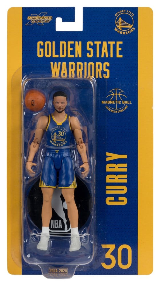 🧪 LAB | SU ORDINAZIONE NBA SportsPicks Action Figure Stephen Curry (Golden State Warriors) 15 cm