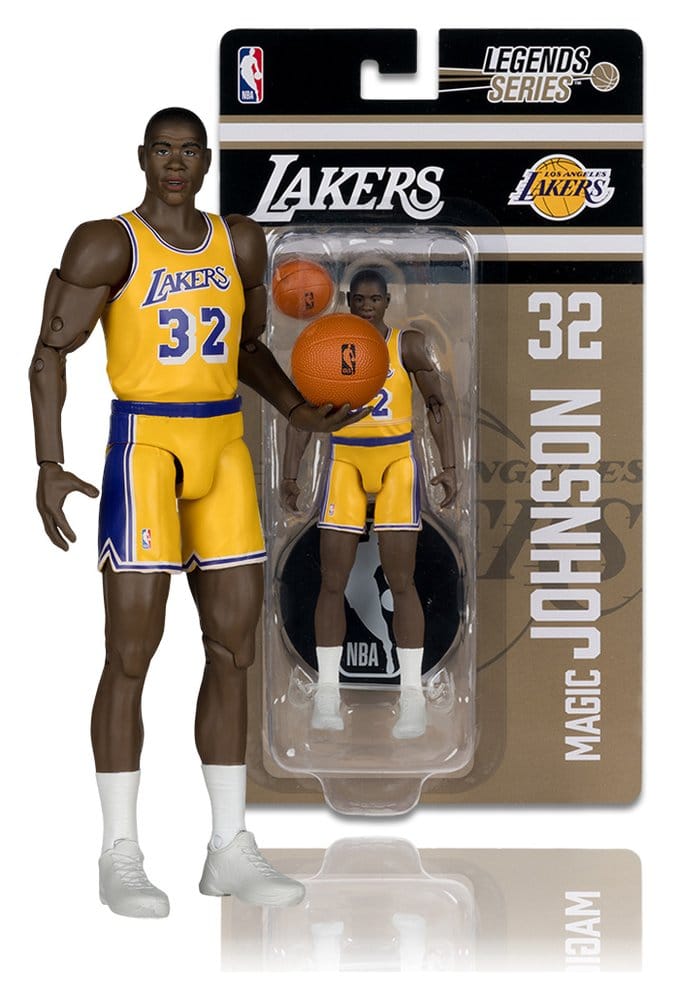🧪 LAB | SU ORDINAZIONE NBA Legends Series Action Figure Earvin "Magic" Johnson (Los Angeles Lakers) 15 cm