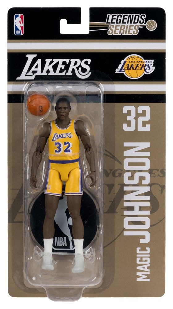 🧪 LAB | SU ORDINAZIONE NBA Legends Series Action Figure Earvin "Magic" Johnson (Los Angeles Lakers) 15 cm