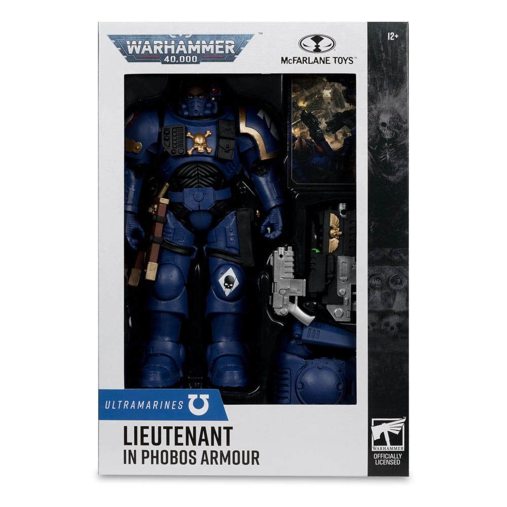 🧪 LAB | SU ORDINAZIONE Warhammer 40,000 Action Figure Lieutenant in Phobos Armor (Ultramarines) 18 cm