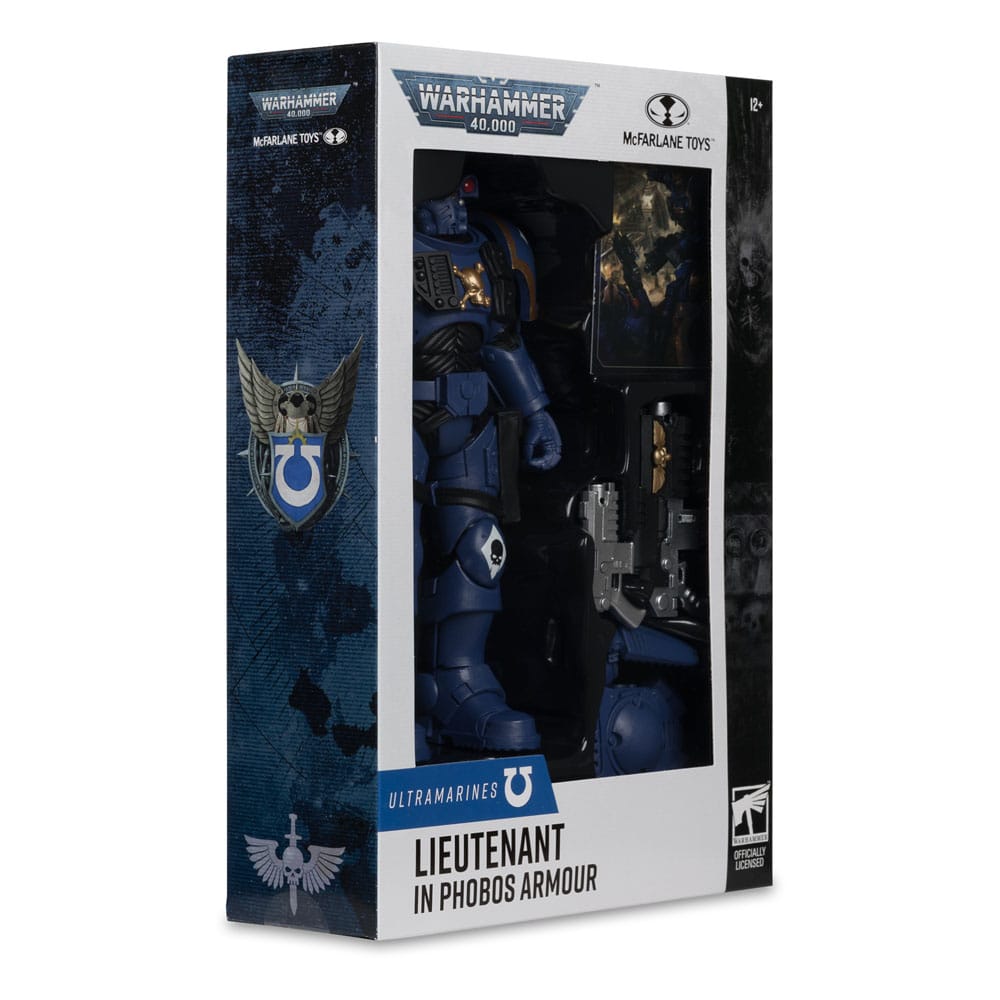 🧪 LAB | SU ORDINAZIONE Warhammer 40,000 Action Figure Lieutenant in Phobos Armor (Ultramarines) 18 cm