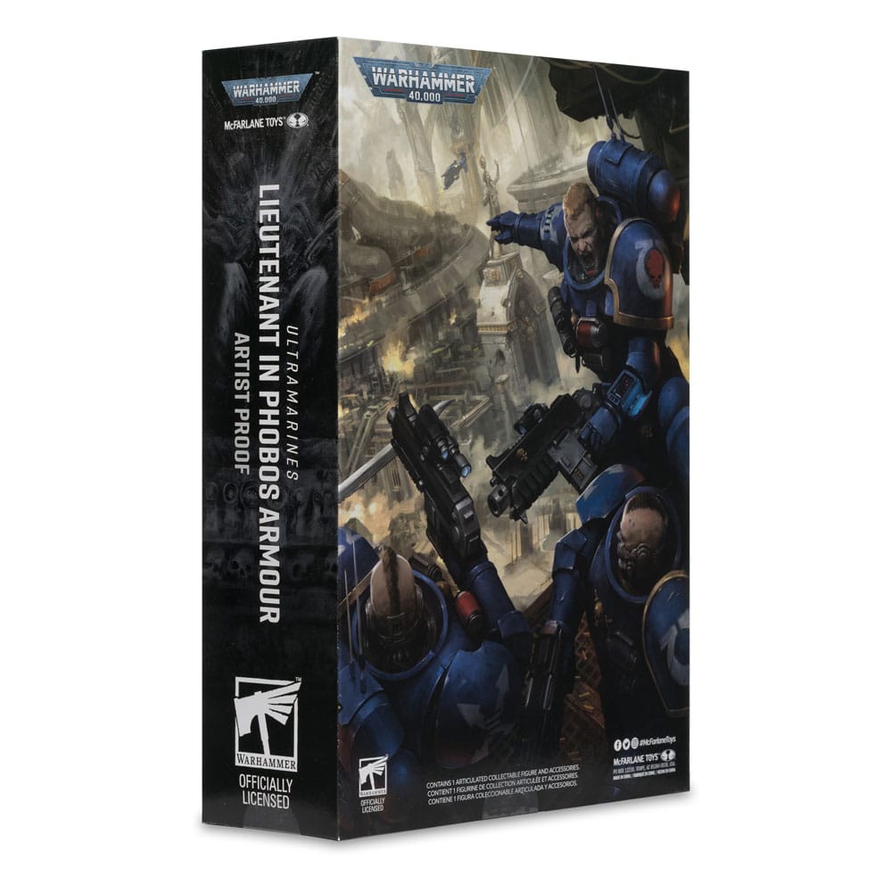 🧪 LAB | SU ORDINAZIONE Warhammer 40,000 Action Figure Lieutenant in Phobos Armor (Ultramarines) (Artist Proof) 18 cm