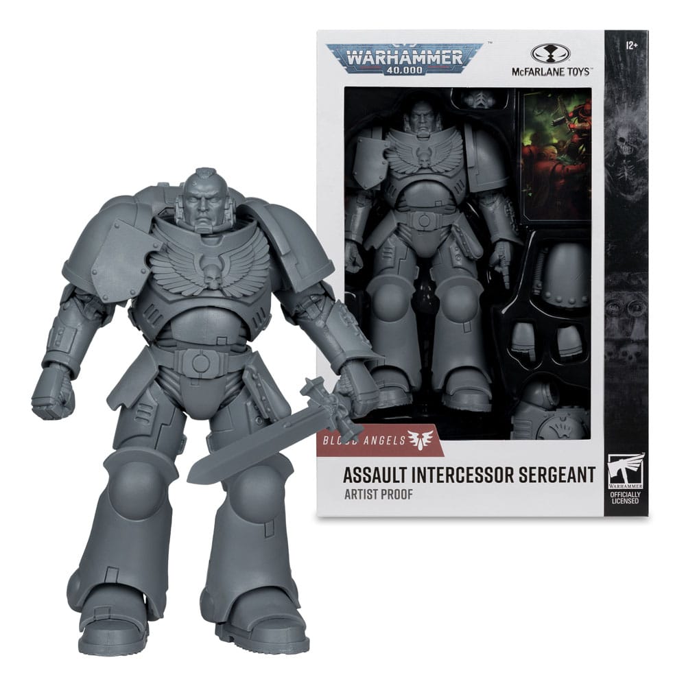 🧪 LAB | SU ORDINAZIONE Warhammer 40,000 Action Figure Assault Intercessor Sergeant (Blood Angel) (Artist Proof) 18 cm