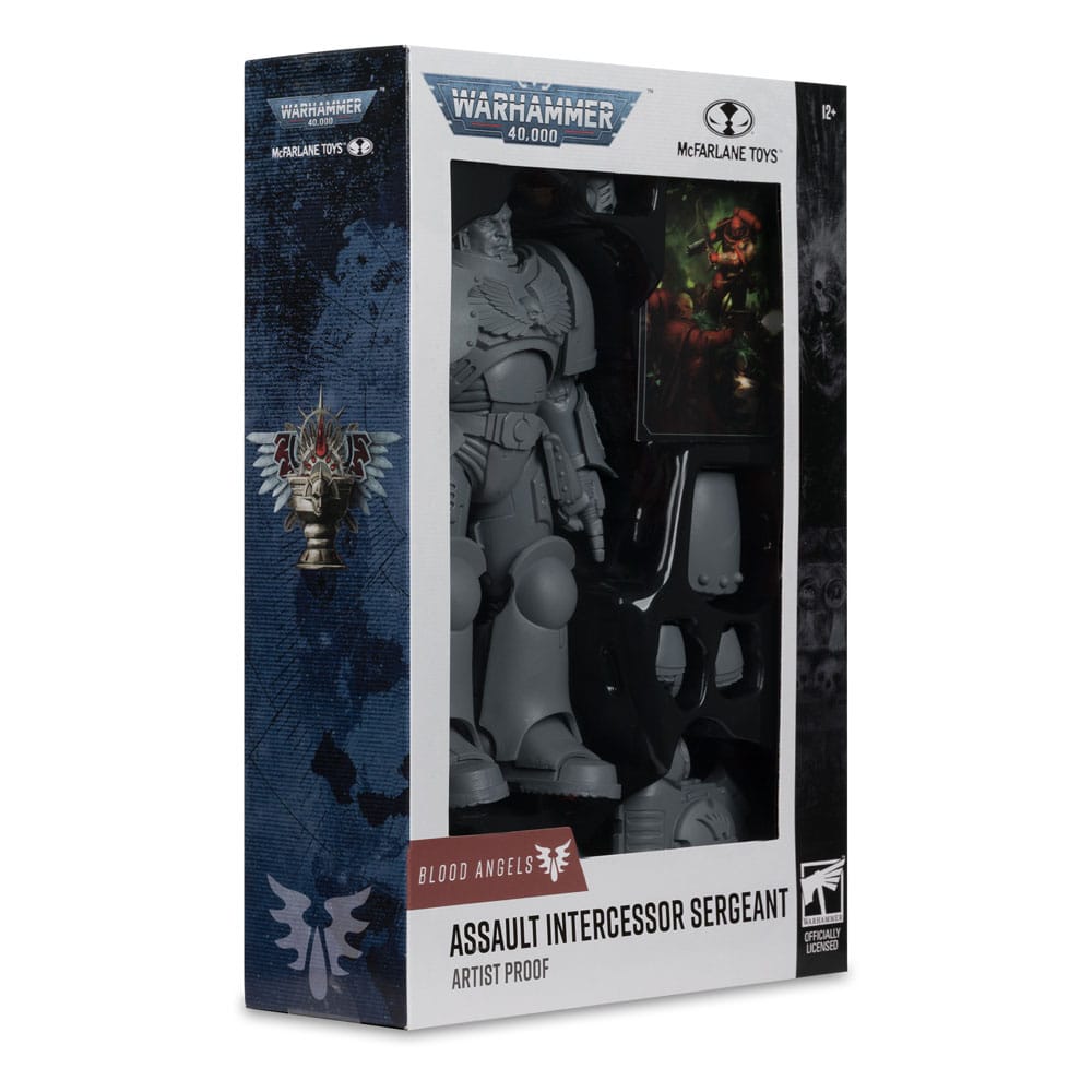 🧪 LAB | SU ORDINAZIONE Warhammer 40,000 Action Figure Assault Intercessor Sergeant (Blood Angel) (Artist Proof) 18 cm