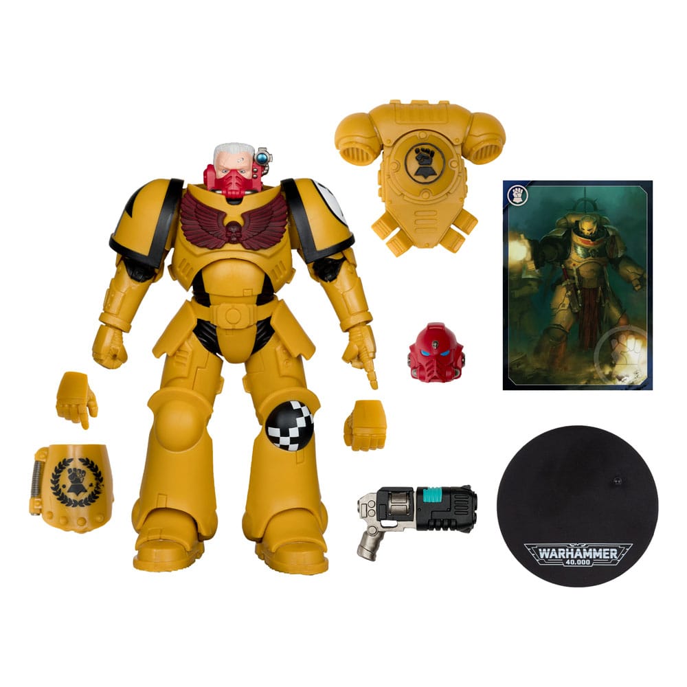 🧪 LAB | SU ORDINAZIONE Warhammer 40,000 Action Figure Intercessor Sergeant (Imperial Fist) (Gold Label) 18 cm