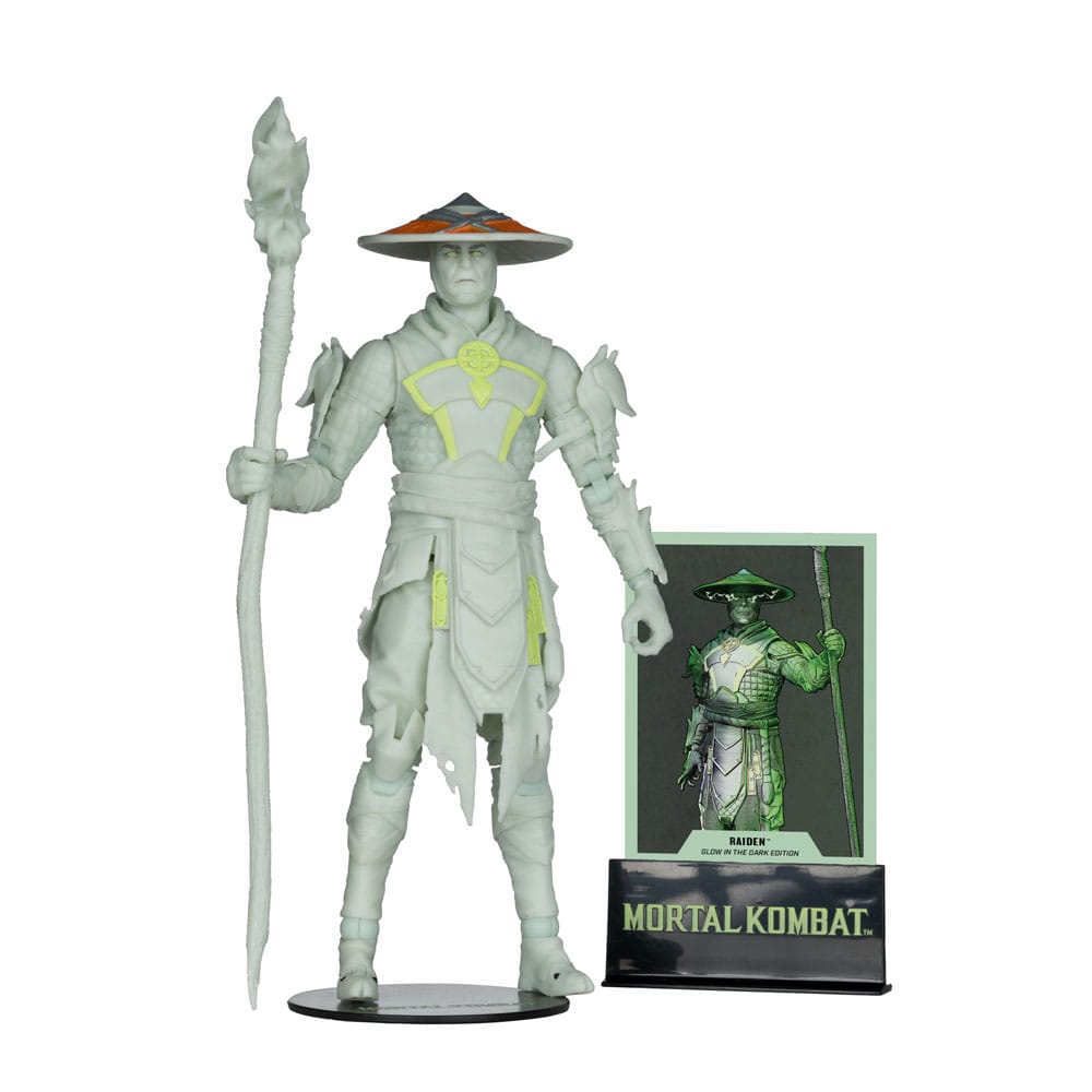 🧪 LAB | SU ORDINAZIONE Mortal Kombat Action Figure Glow in the Dark Edition Raiden (Gold Label) 18 cm