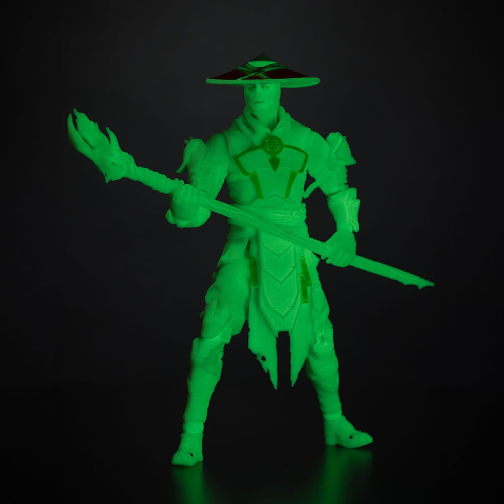 🧪 LAB | SU ORDINAZIONE Mortal Kombat Action Figure Glow in the Dark Edition Raiden (Gold Label) 18 cm