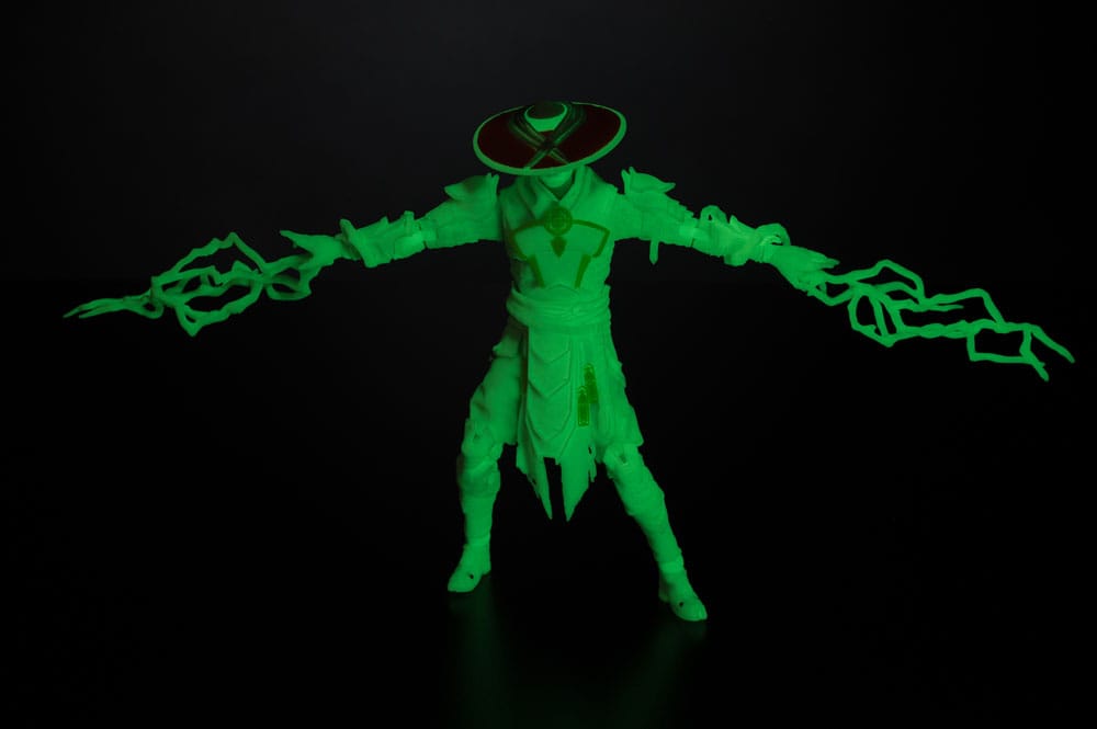🧪 LAB | SU ORDINAZIONE Mortal Kombat Action Figure Glow in the Dark Edition Raiden (Gold Label) 18 cm