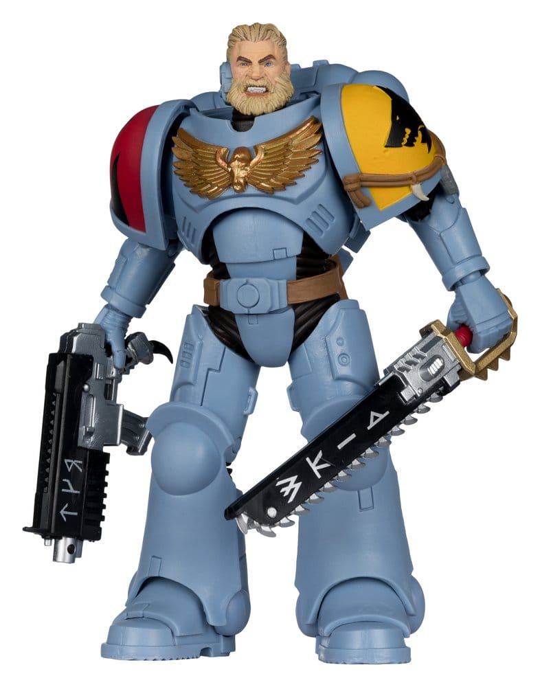 🧪 LAB | SU ORDINAZIONE Warhammer 40,000 Action Figure Grey Hunter (Space Wolves) 18 cm
