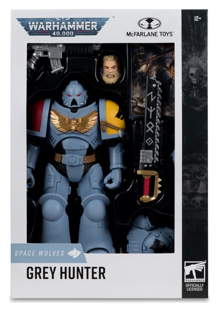 🧪 LAB | SU ORDINAZIONE Warhammer 40,000 Action Figure Grey Hunter (Space Wolves) 18 cm