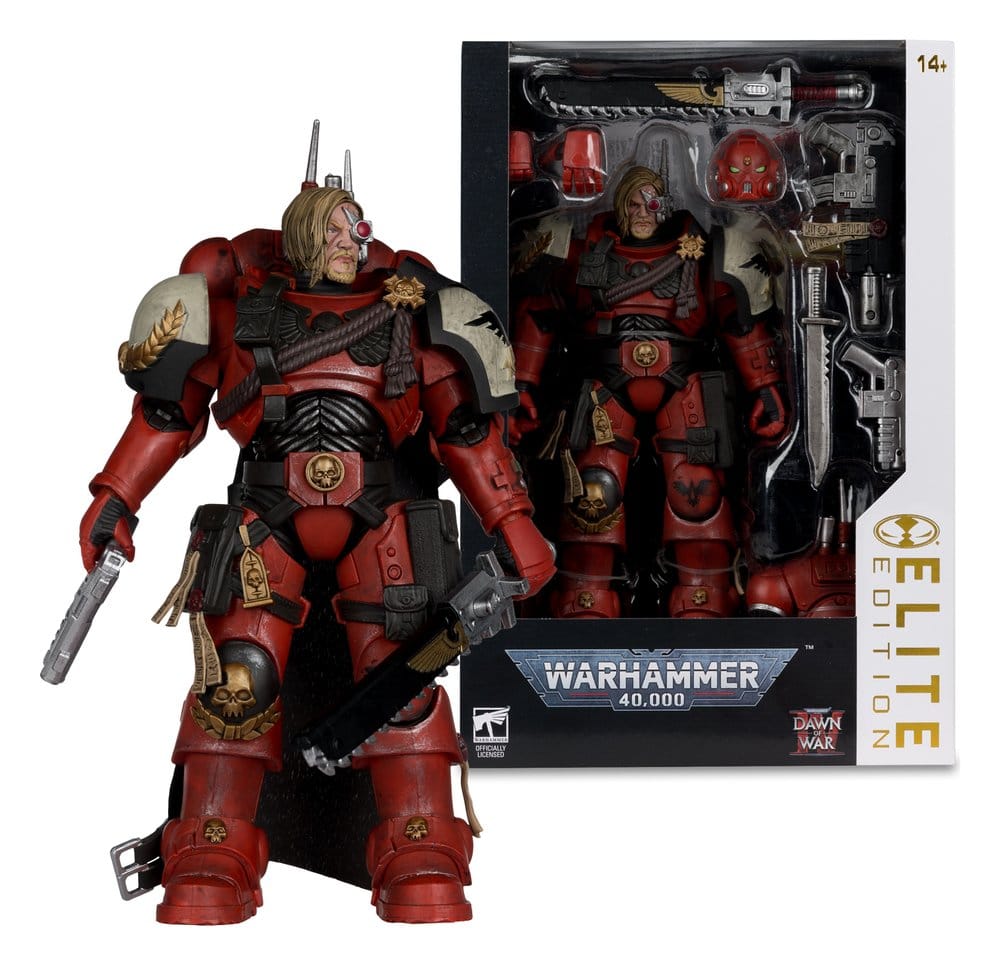 🧪 LAB | SU ORDINAZIONE Warhammer 40,000 Dawn of War McFarlane Elite Edition Action Figure Captain Cyrus (Dawn of War 4) 20 cm