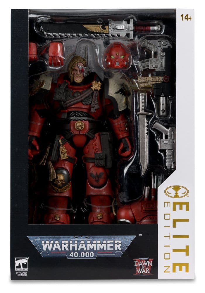 🧪 LAB | SU ORDINAZIONE Warhammer 40,000 Dawn of War McFarlane Elite Edition Action Figure Captain Cyrus (Dawn of War 4) 20 cm