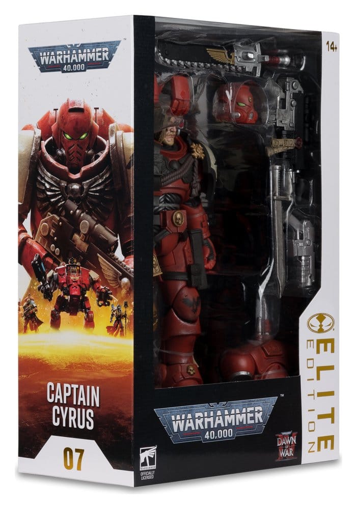 🧪 LAB | SU ORDINAZIONE Warhammer 40,000 Dawn of War McFarlane Elite Edition Action Figure Captain Cyrus (Dawn of War 4) 20 cm