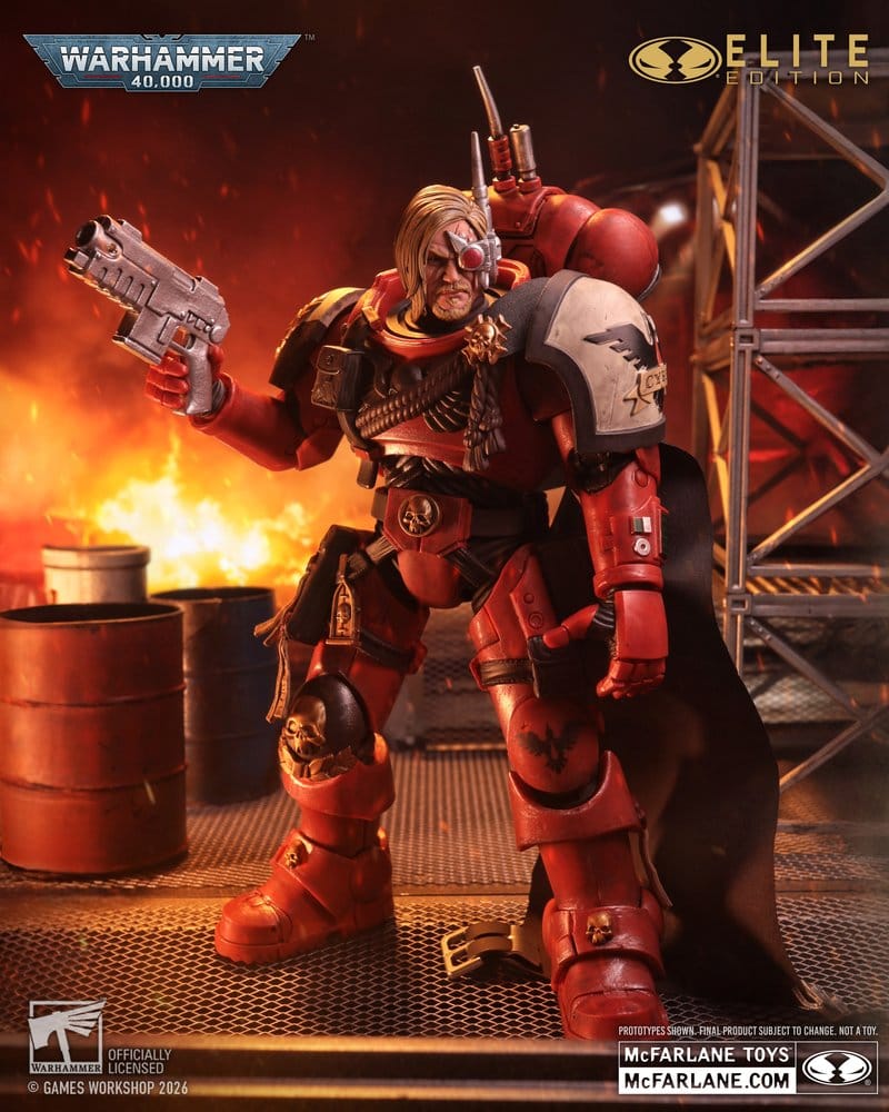 🧪 LAB | SU ORDINAZIONE Warhammer 40,000 Dawn of War McFarlane Elite Edition Action Figure Captain Cyrus (Dawn of War 4) 20 cm