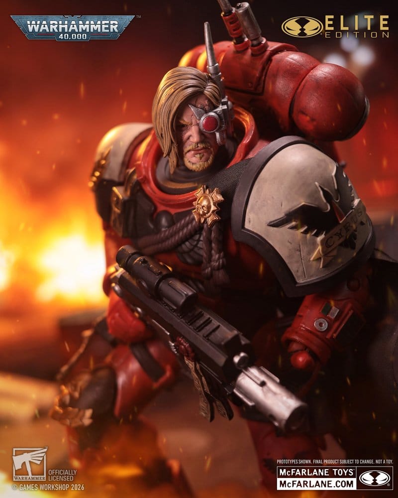 🧪 LAB | SU ORDINAZIONE Warhammer 40,000 Dawn of War McFarlane Elite Edition Action Figure Captain Cyrus (Dawn of War 4) 20 cm