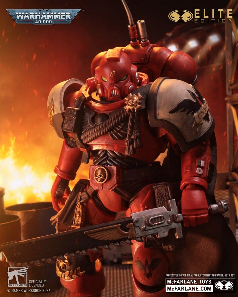 🧪 LAB | SU ORDINAZIONE Warhammer 40,000 Dawn of War McFarlane Elite Edition Action Figure Captain Cyrus (Dawn of War 4) 20 cm