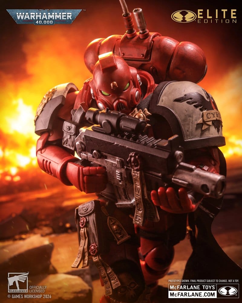 🧪 LAB | SU ORDINAZIONE Warhammer 40,000 Dawn of War McFarlane Elite Edition Action Figure Captain Cyrus (Dawn of War 4) 20 cm