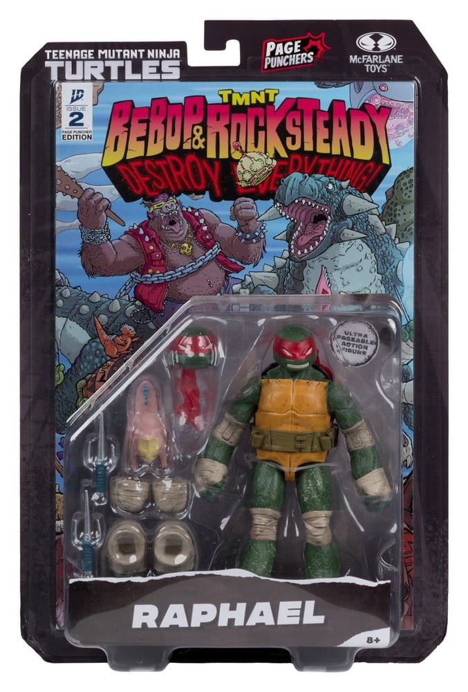 🧪 LAB | SU ORDINAZIONE Teenage Mutant Ninja Turtles Page Punchers Action Figure Raphael 13 cm