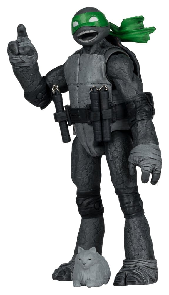 🧪 LAB | SU ORDINAZIONE Teenage Mutant Ninja Turtles Page Punchers Action Figure Michelangelo (Black White & Green) (Red Platinum Edition) 13 cm