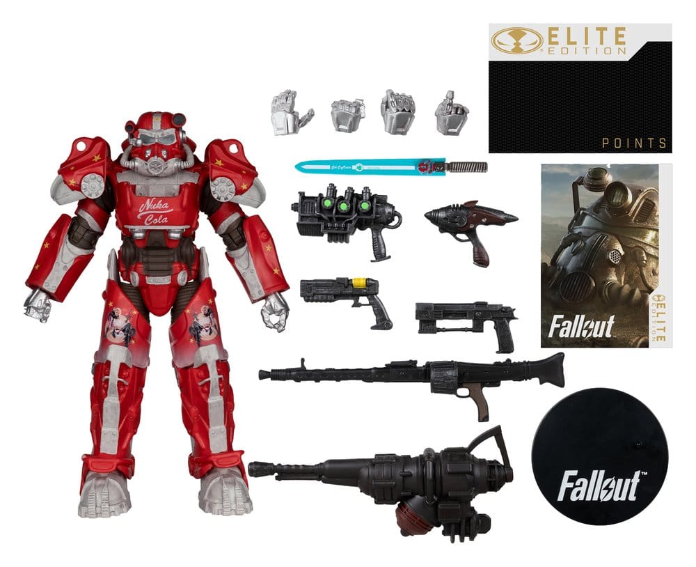 🧪 LAB | SU ORDINAZIONE Fallout McFarlane Elite Edition Action Figure Fallout 76 Nuka Cola T-60 (Gold Label) 19 cm