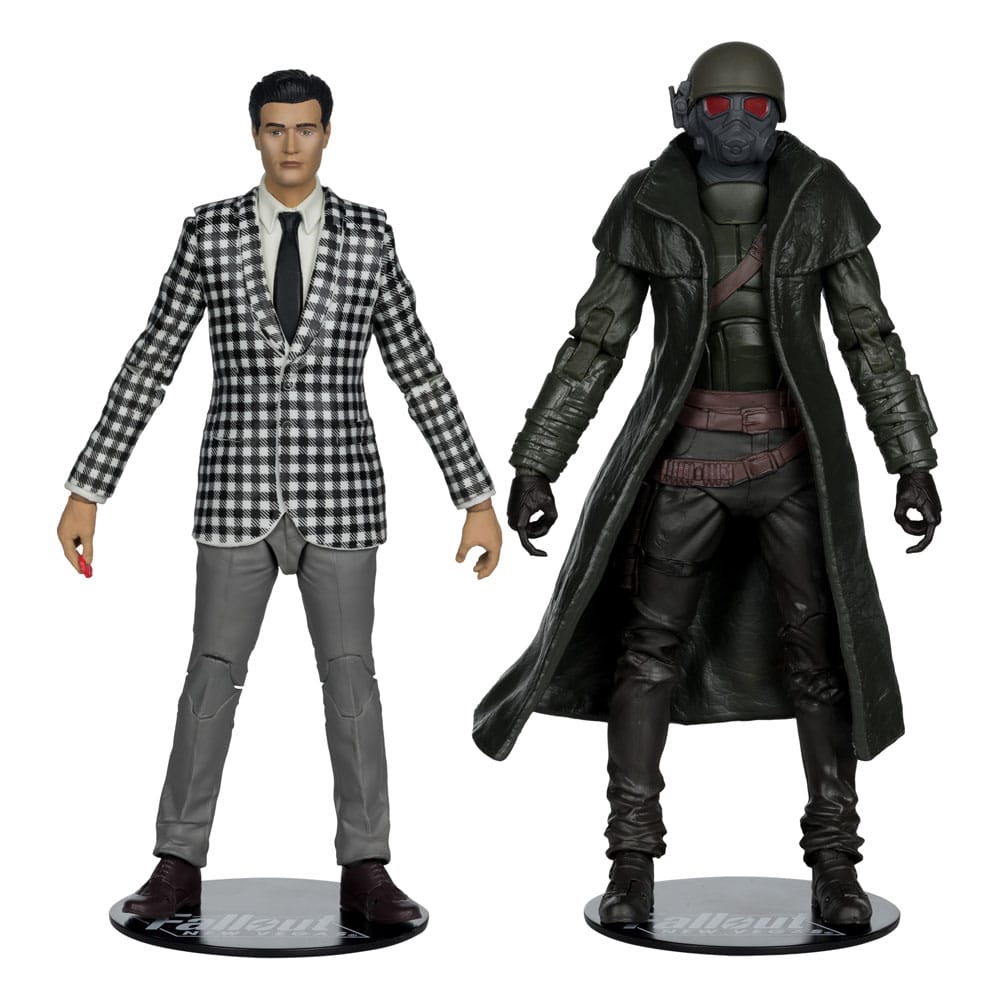 🧪 LAB | SU ORDINAZIONE Fallout: New Vegas Statue 2-Pack Riot Ranger Armor & Benny Survivor 18 cm