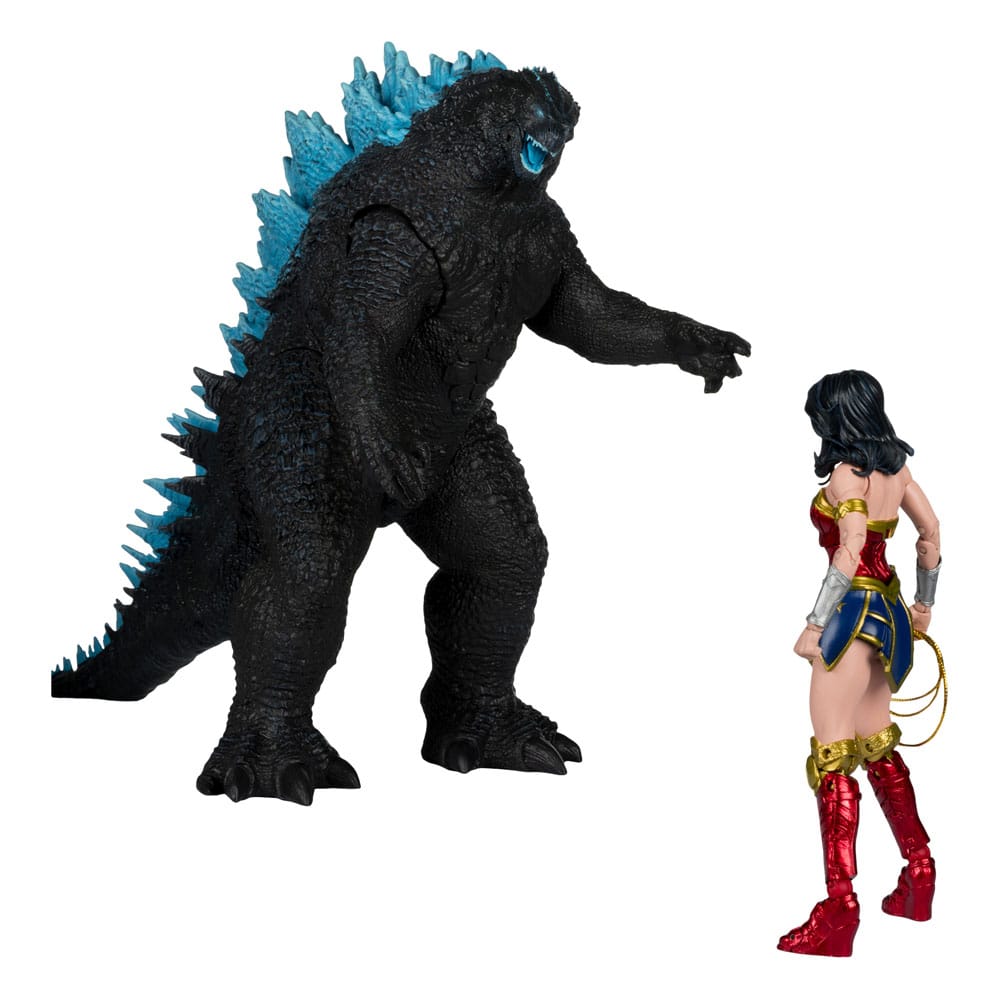 🧪 LAB | SU ORDINAZIONE DC Justice League Monsterverse DC Multiverse Action Figures 2-Pack Wonder Woman Vs. Atomic Blast Godzilla 18 cm 