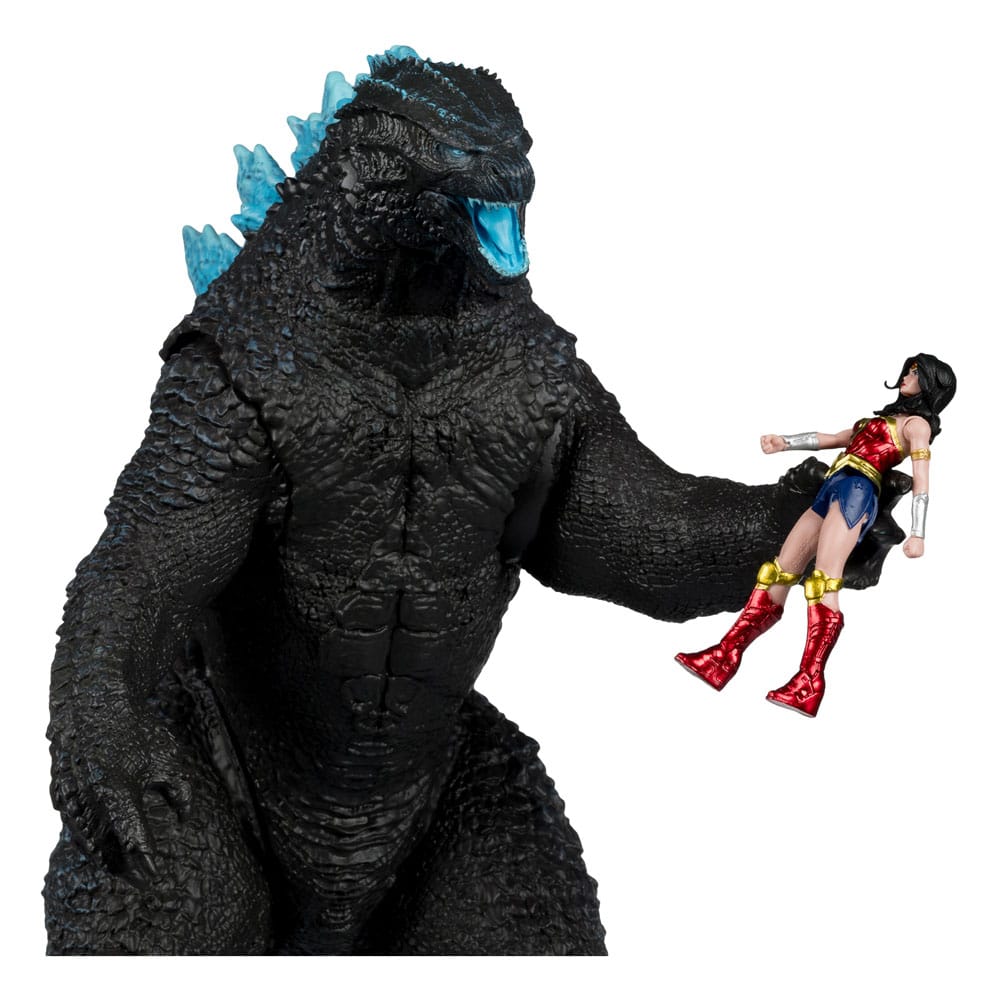 🧪 LAB | SU ORDINAZIONE DC Justice League Monsterverse DC Multiverse Action Figures 2-Pack Wonder Woman Vs. Atomic Blast Godzilla 18 cm 
