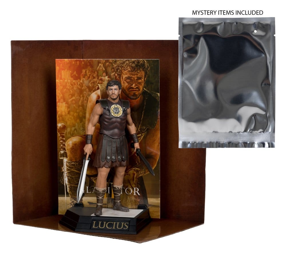 🧪 LAB | SU ORDINAZIONE Gladiator II Movie Maniacs Action Figure Lucius 16 cm