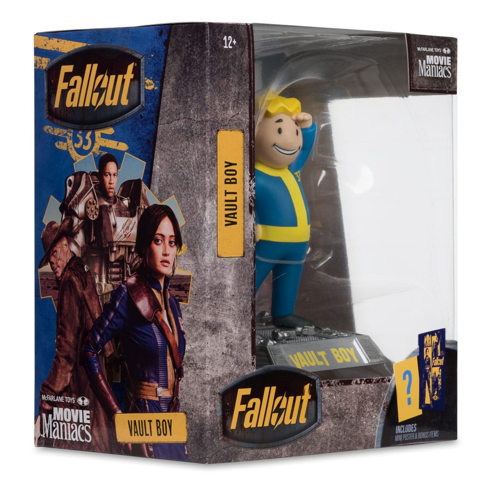🧪 LAB | SU ORDINAZIONE Fallout Movie Maniacs Action Figure Vault Boy Version 3 14 cm