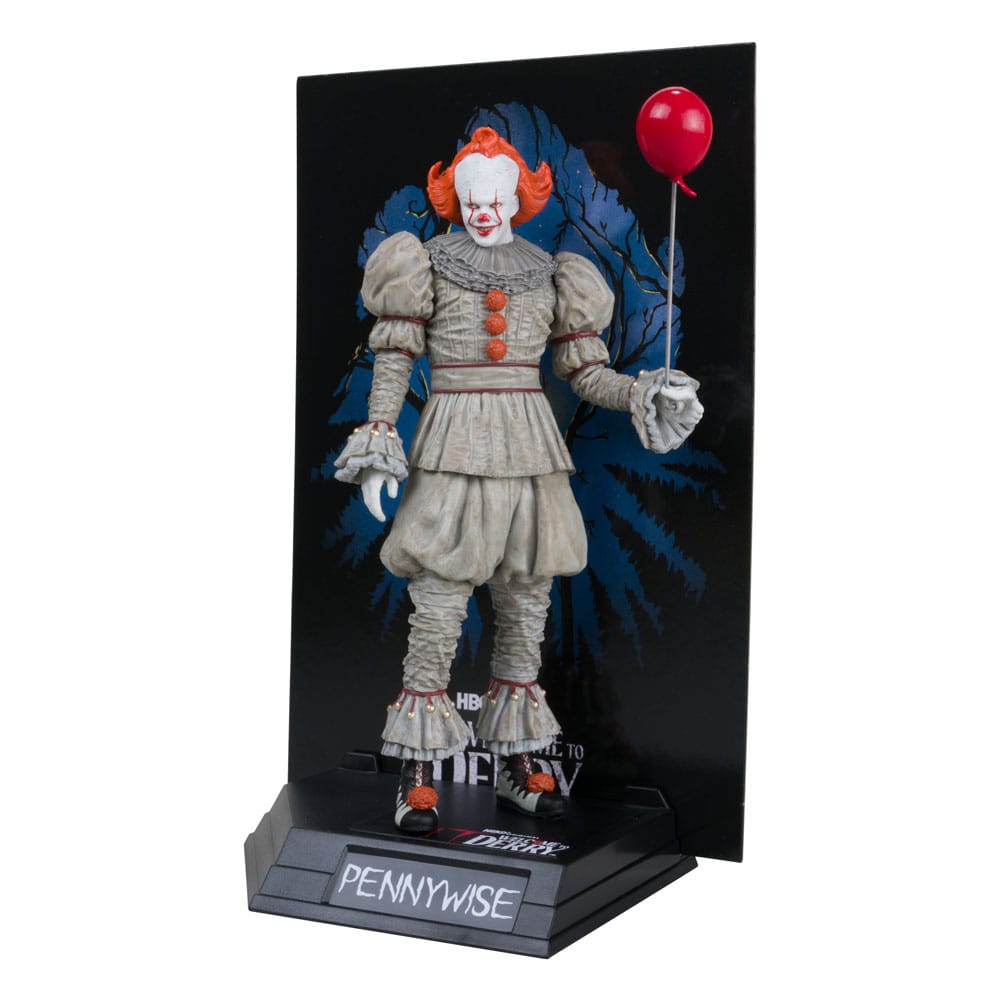 SU ORDINAZIONE It: Welcome to Derry Movie Maniacs PVC Statue Pennywise (Gold Label) 16 cm ESAURITO