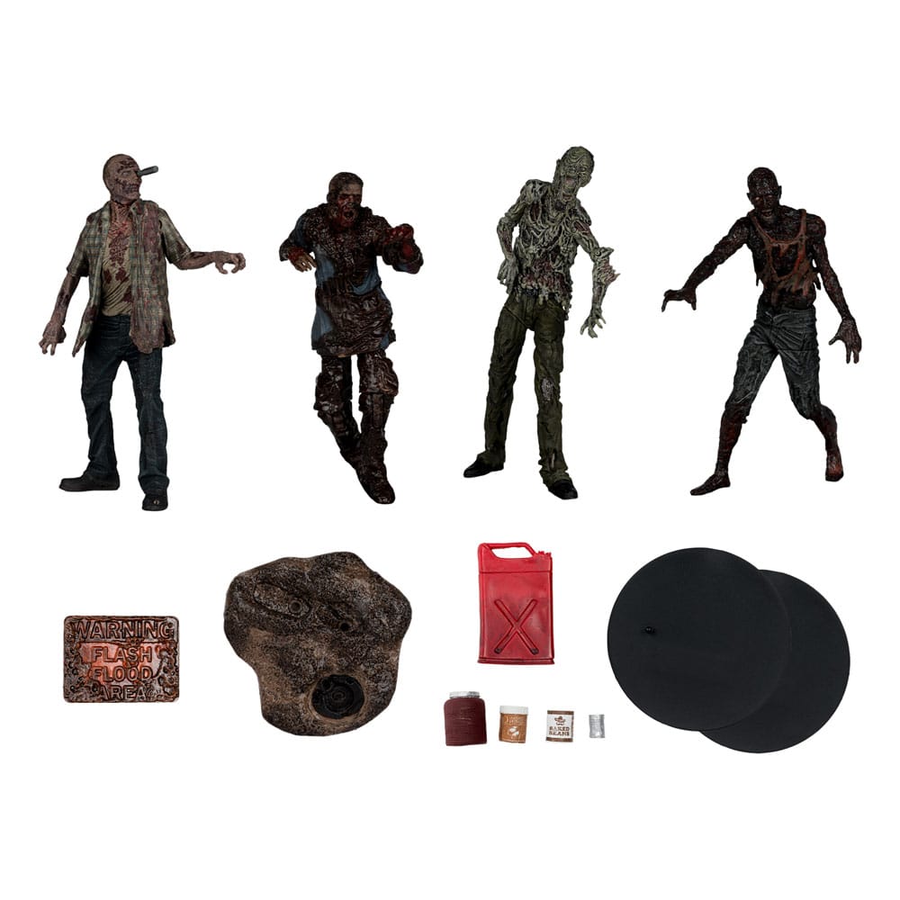 🧪 LAB | SU ORDINAZIONE The Walking Dead Action Figures 4-Pack Walkers 13 cm
