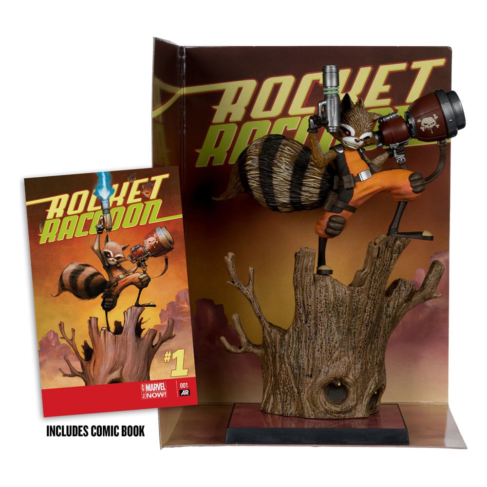 🧪 LAB | SU ORDINAZIONE Marvel Collection PVC Statue 1/6 Rocket Racoon (Rocket Racoon: A Chasing Tale #1) 18 cm