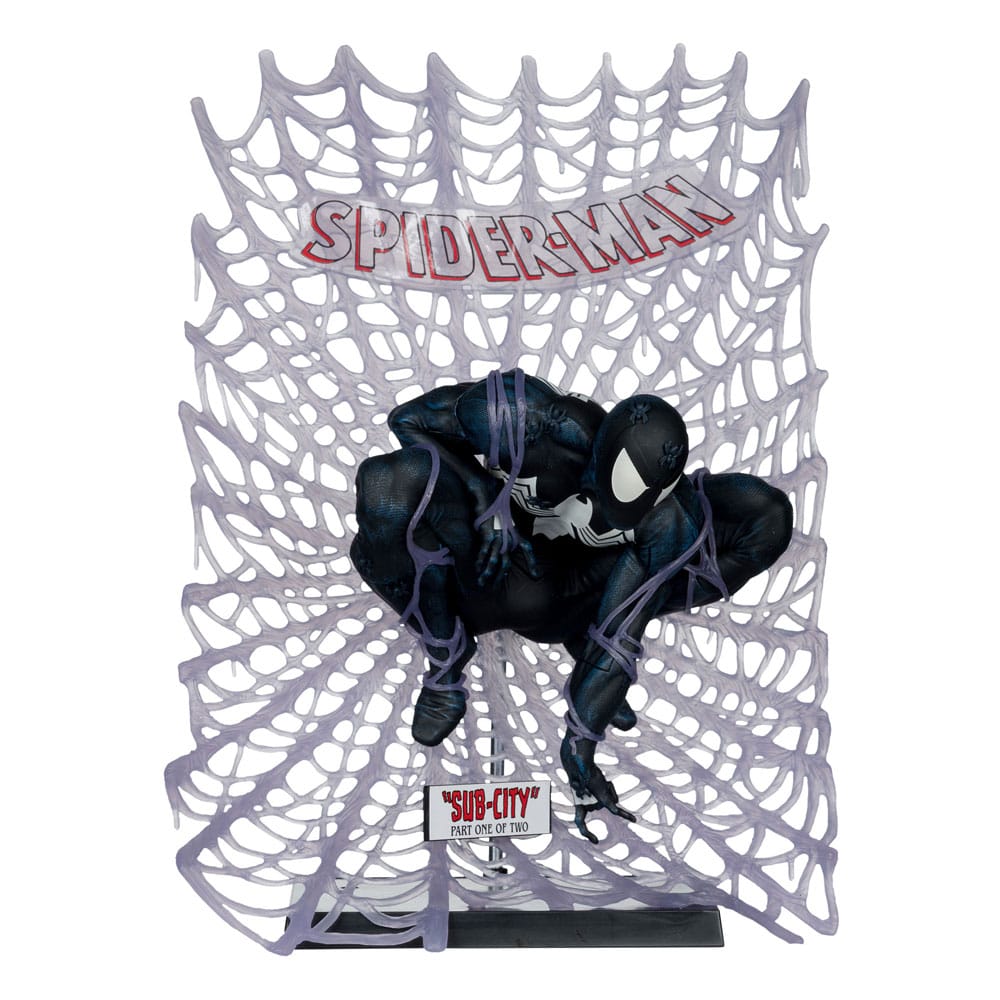 SU ORDINAZIONE Marvel Collection PVC Statue 1/6 Spider-Man (Spider-Man #1)(Black Suit)(Chase) 15 cm *PREZZO SPECIALE*