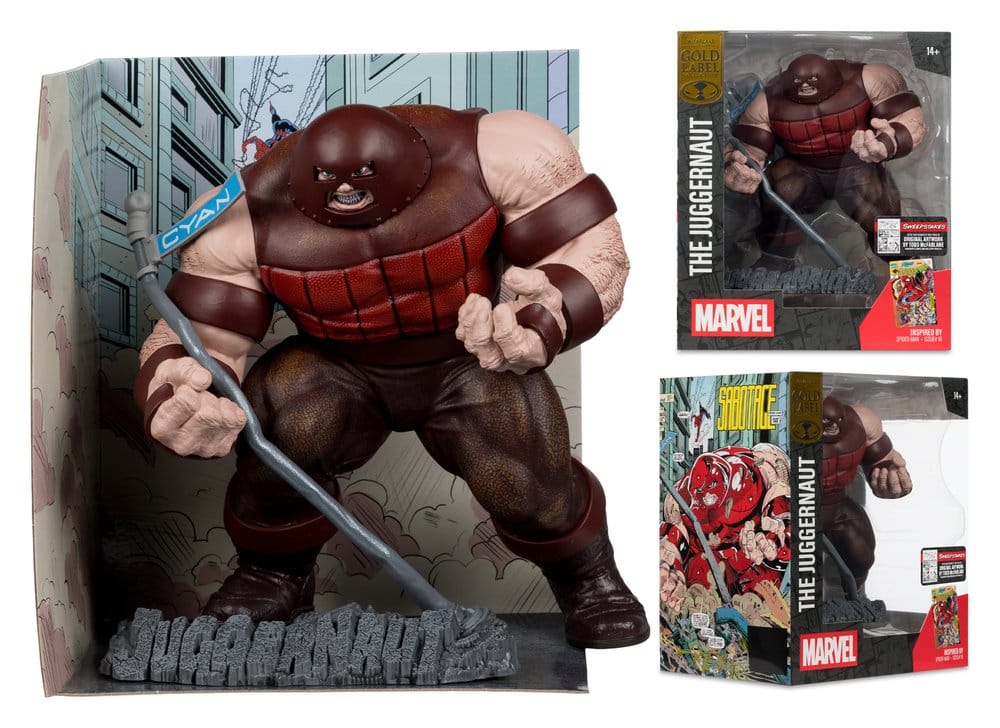 🧪 LAB | SU ORDINAZIONE Marvel Collection PVC Statue 1/10 The Juggernaut (Spider-Man #16) Gold Label 17 cm