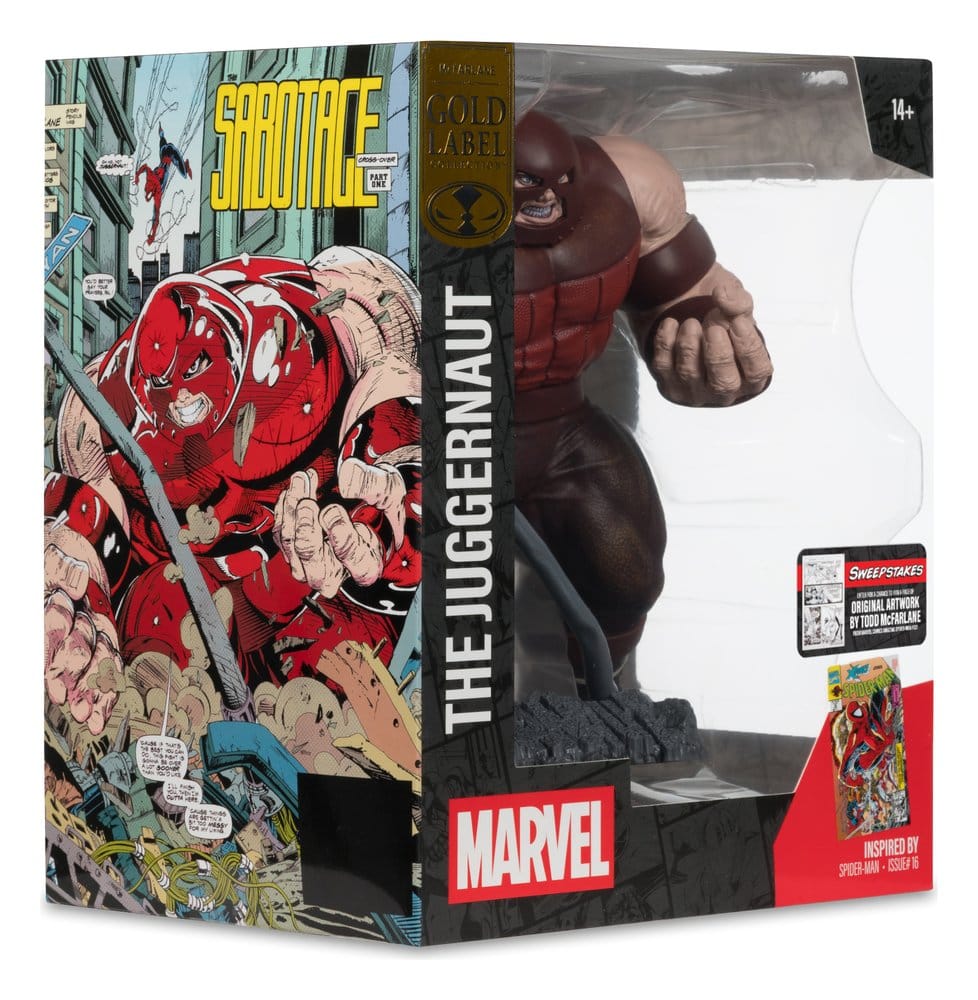 🧪 LAB | SU ORDINAZIONE Marvel Collection PVC Statue 1/10 The Juggernaut (Spider-Man #16) Gold Label 17 cm
