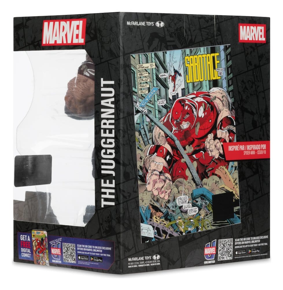 🧪 LAB | SU ORDINAZIONE Marvel Collection PVC Statue 1/10 The Juggernaut (Spider-Man #16) Gold Label 17 cm