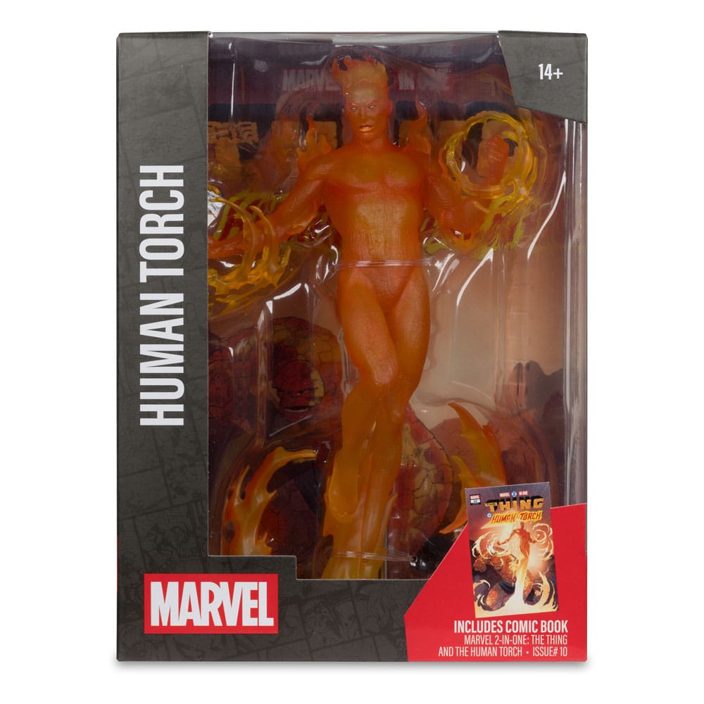 🧪 LAB | SU ORDINAZIONE Marvel Collection PVC Statue 1/6 Human Torch (Marvel 2 in 1 #10) 29 cm