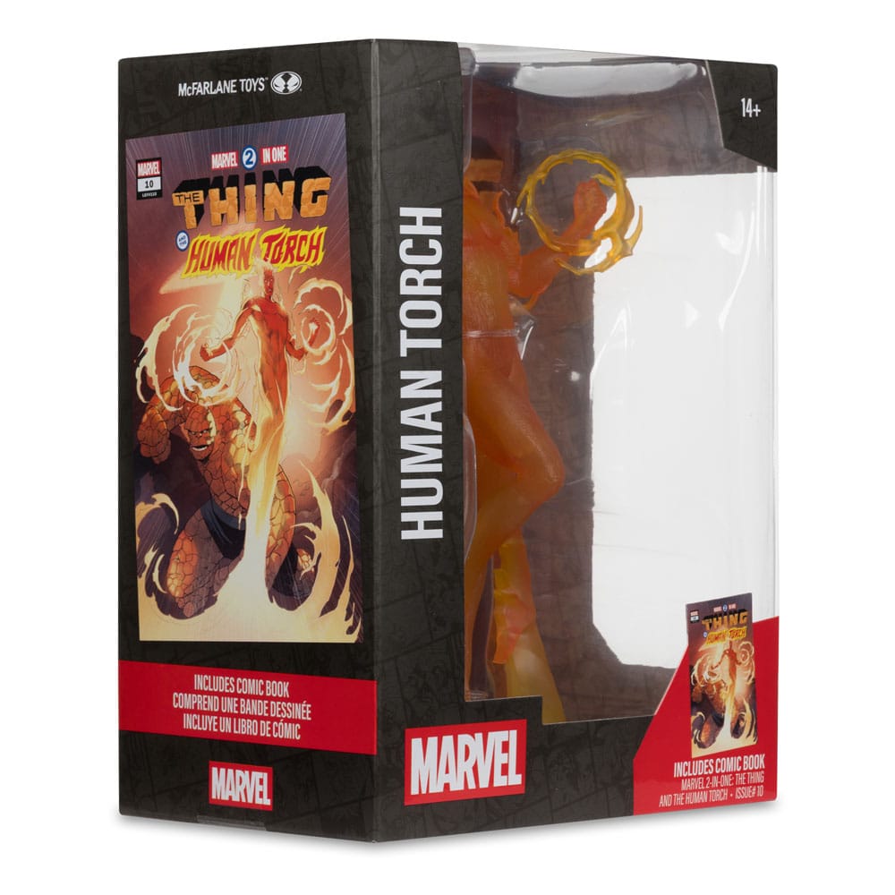🧪 LAB | SU ORDINAZIONE Marvel Collection PVC Statue 1/6 Human Torch (Marvel 2 in 1 #10) 29 cm
