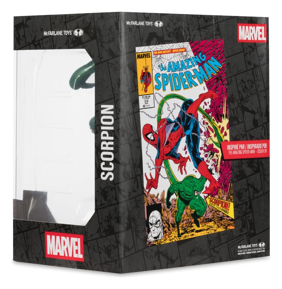 🧪 LAB | SU ORDINAZIONE Marvel PVC Statue !/10 Scorpion (Metallic) (The Amazing Spider-Man #318) (Gold Label) 18 cm
