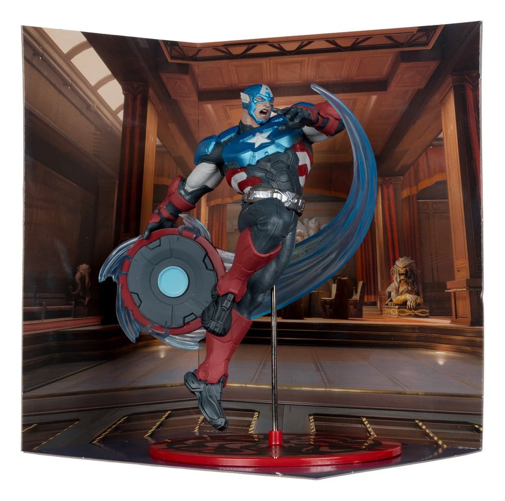 🧪 LAB | SU ORDINAZIONE Marvel Rivals Collection 1/10 Action Figure Captain America 20 cm 