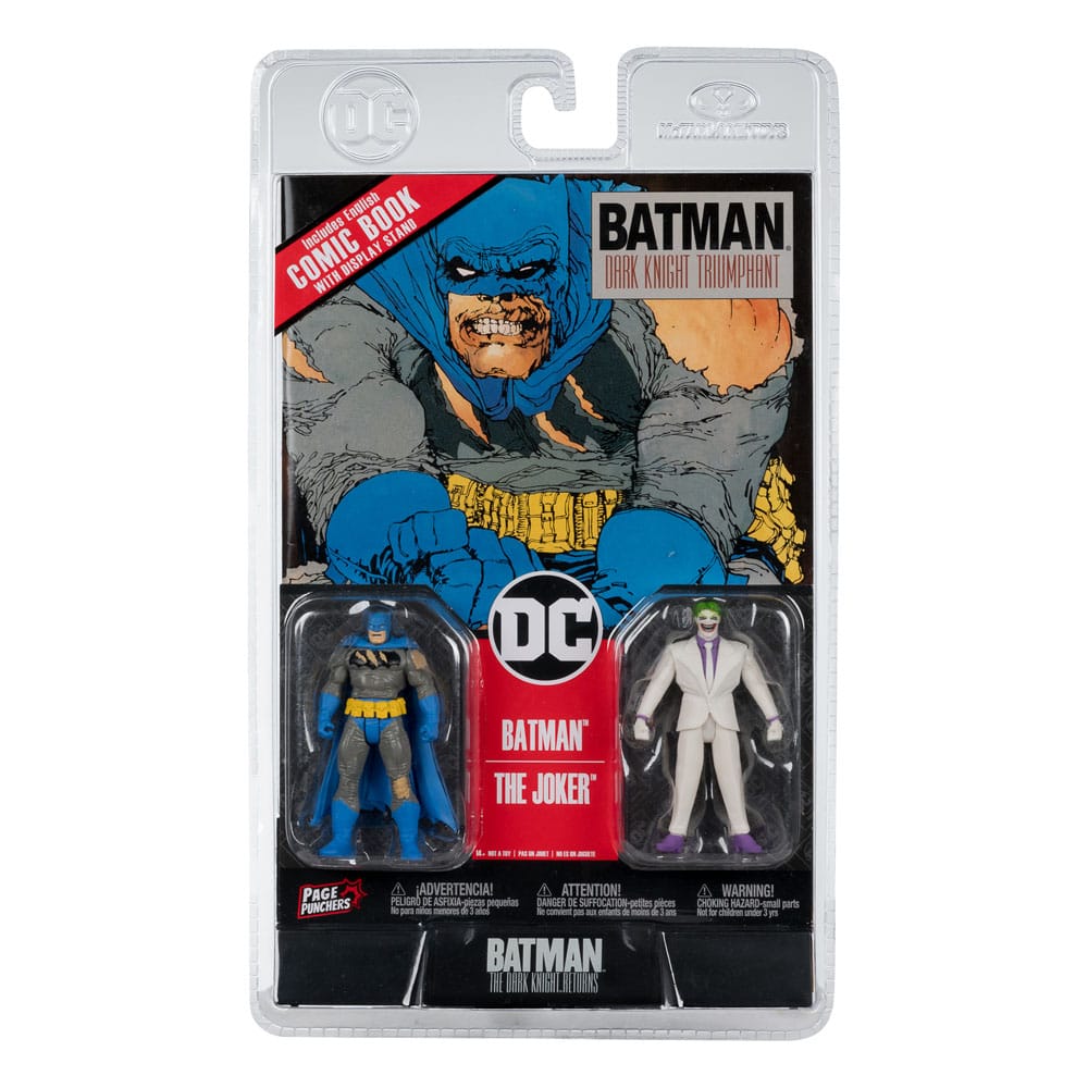 🧪 LAB | SU ORDINAZIONE DC Direct Page Punchers Action Figure 2-Pack Batman & The Joker (Batman: The Dark Knight Returns) 8 cm