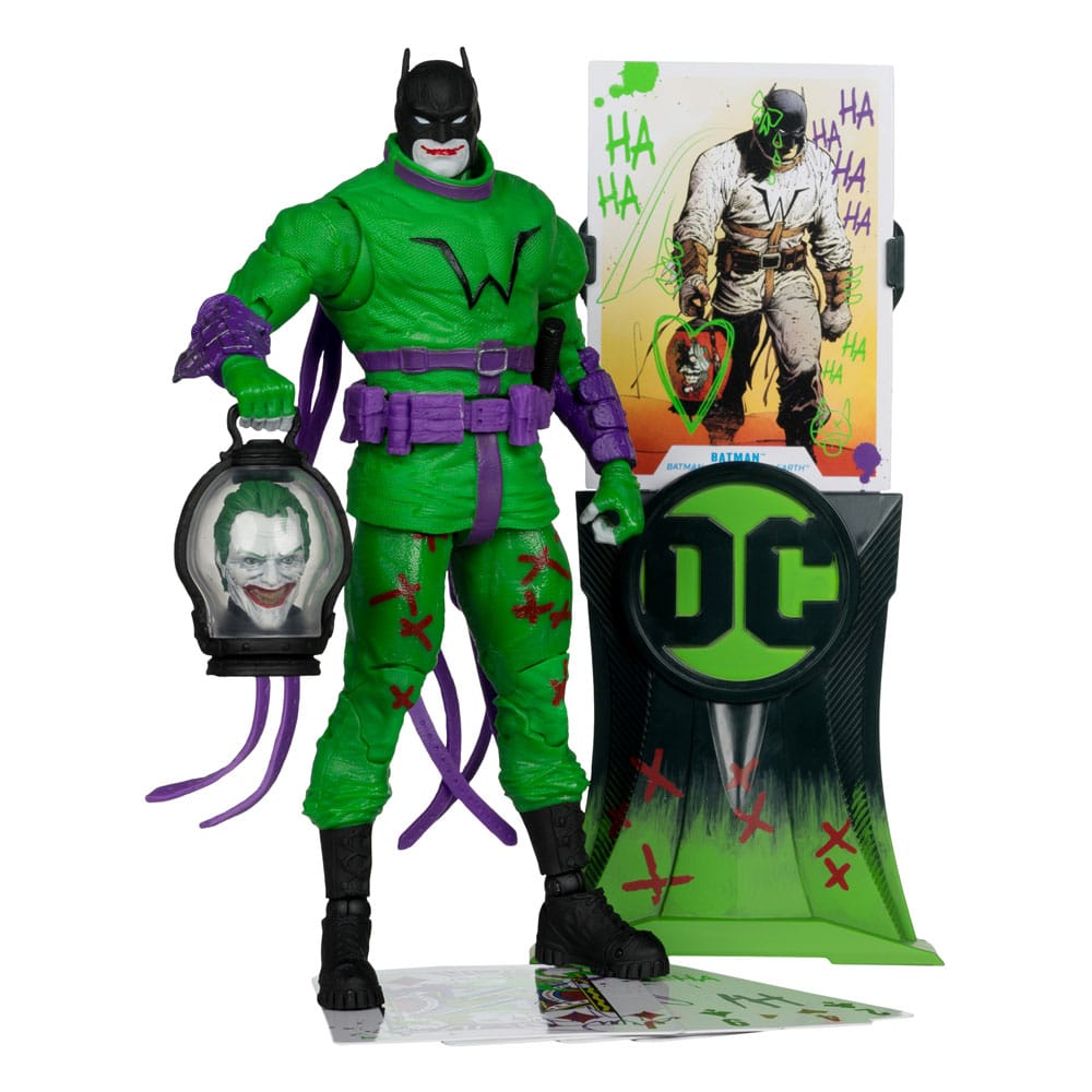 AUF BESTELLUNG HERGESTELLT DC Multiverse Actionfigur Batman (Batman: Last Knight on Earth) Jokerized (Gold Label) 18 cm *SONDERPREIS*