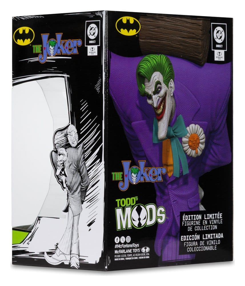 🧪 LAB | SU ORDINAZIONE DC Direct Collector Vinyl Statue The Joker (Limited Edition Todd's Mods) 13 cm 