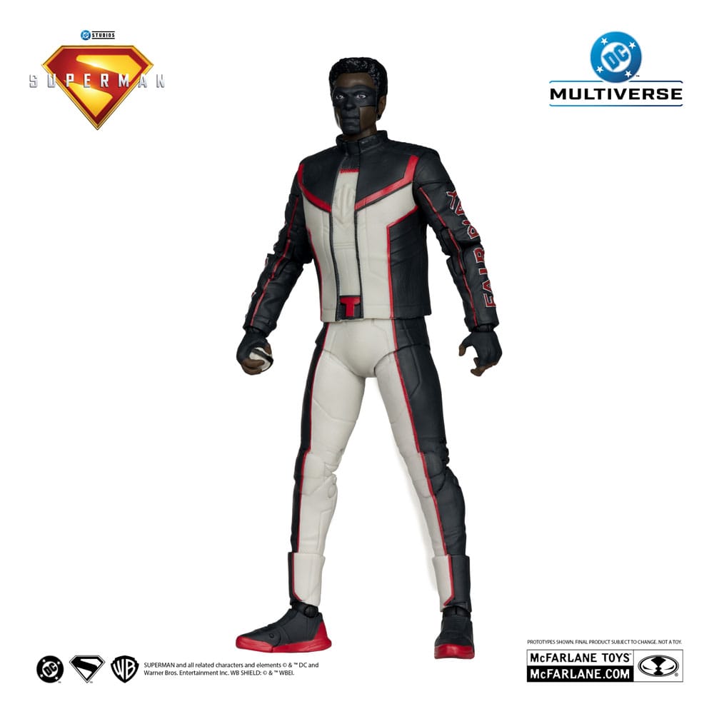 🧪 LAB | SU ORDINAZIONE Superman (2025) DC Multiverse Deluxe Theatrical Edition Action Figure Mr. Terrific (Red Platinum Edition) 18 cm