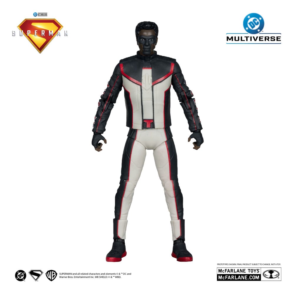 🧪 LAB | SU ORDINAZIONE Superman (2025) DC Multiverse Deluxe Theatrical Edition Action Figure Mr. Terrific (Red Platinum Edition) 18 cm